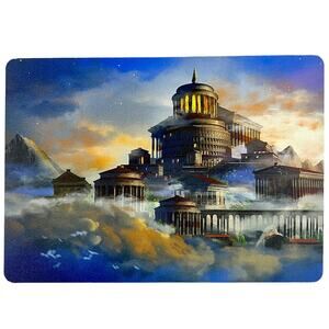 FairyLoot Mount Olympus Wooden Postcard - May 2023 "Feuding Gods"